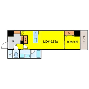 間取図 クロスレジデンス阿波座