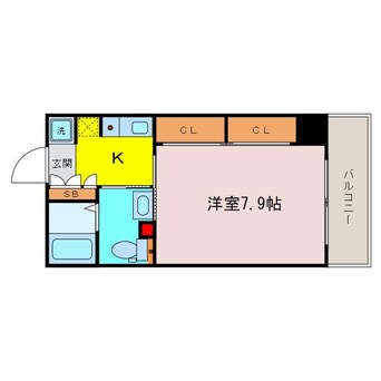 間取図 エステムコート大手前レシェンテ