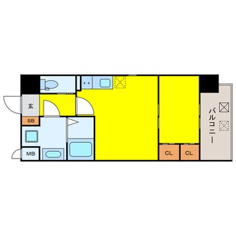 間取図 プライマル南森町