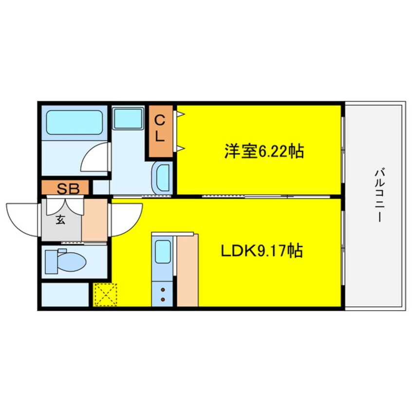 間取図 プレジオ海老江