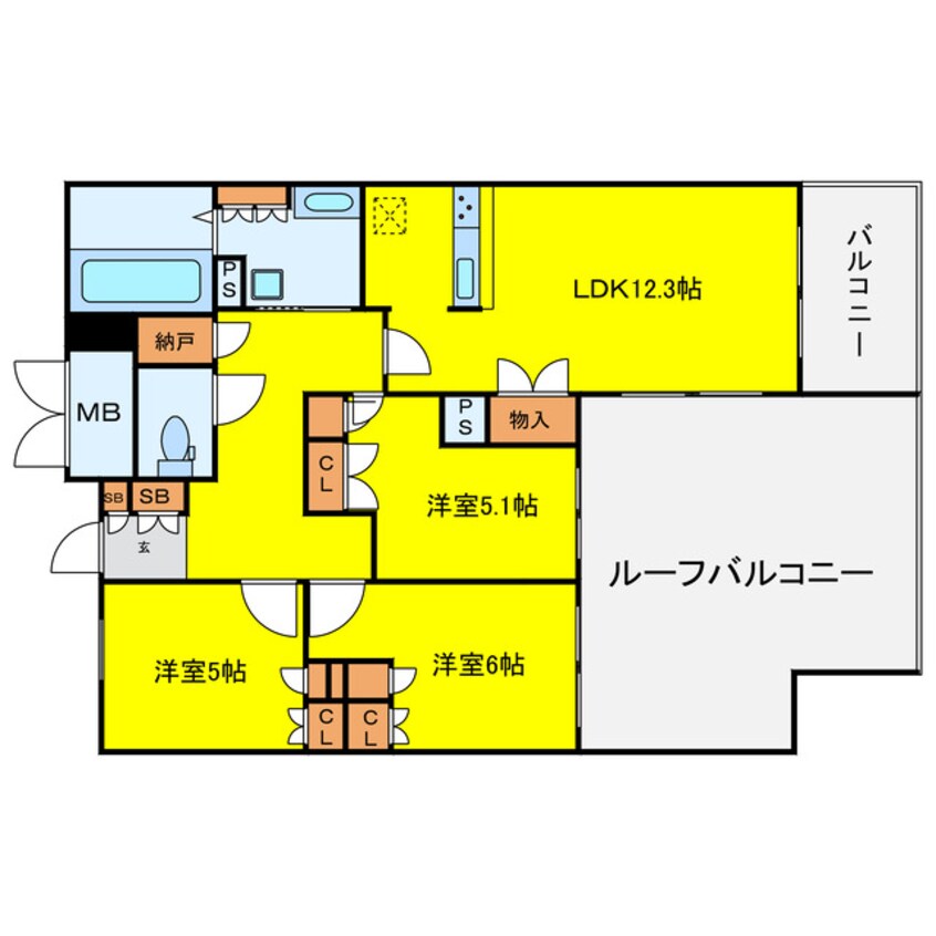 間取図 セイシア大拓26