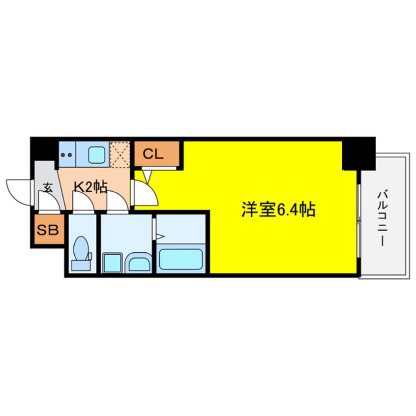 間取図 アドバンス西梅田ビオス