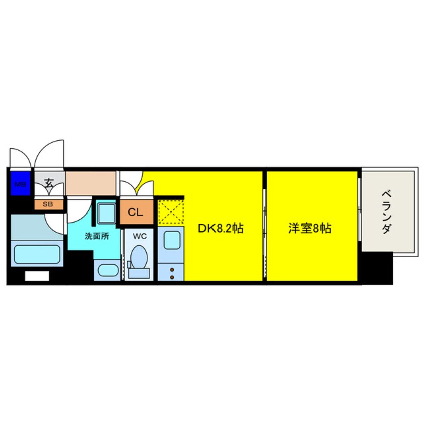 間取図 リーガル北堀江