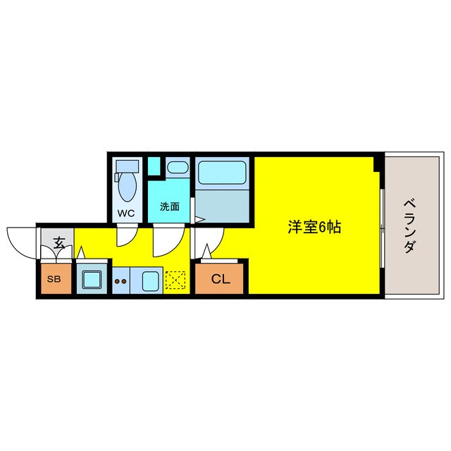 間取り図 エスリードレジデンス大阪本町