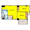 ヒルズ扇町 2LDKの間取り