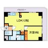 アルカディアイン 1LDKの間取り