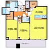 梅田ガーデンレジデンス 2LDKの間取り