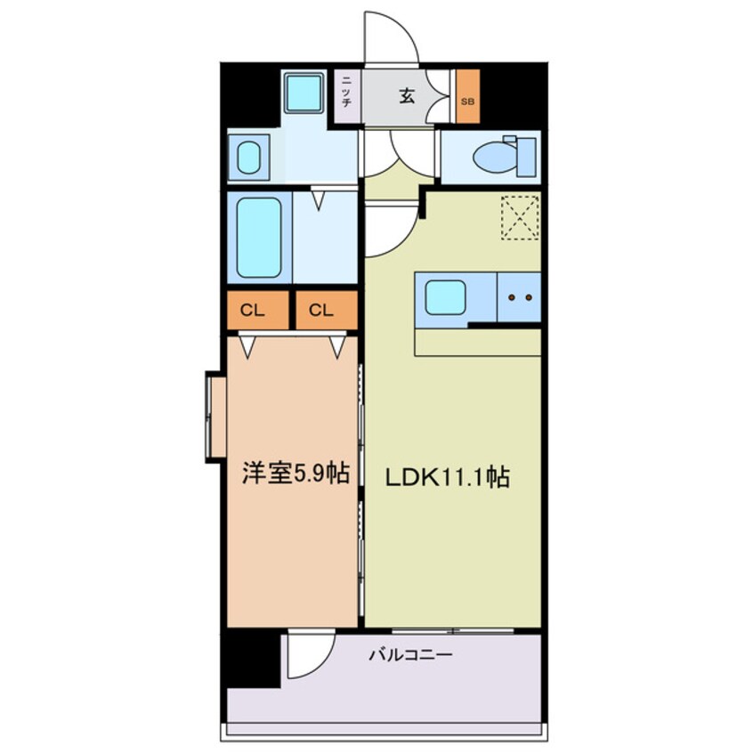 間取図 スプランディッド梅田北