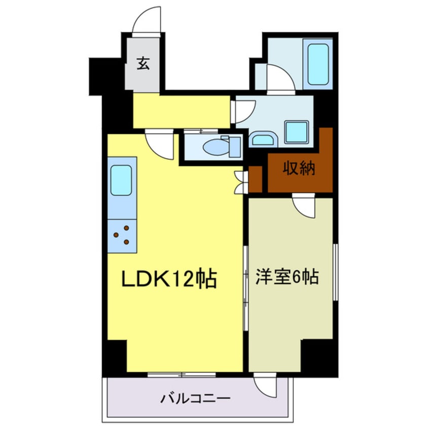 間取図 プレディアコート本町