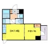 スプランディッド堀江 1DKの間取り