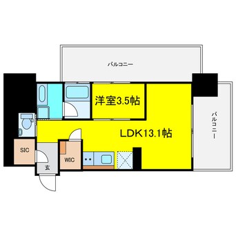 間取図 ベネチア天満橋