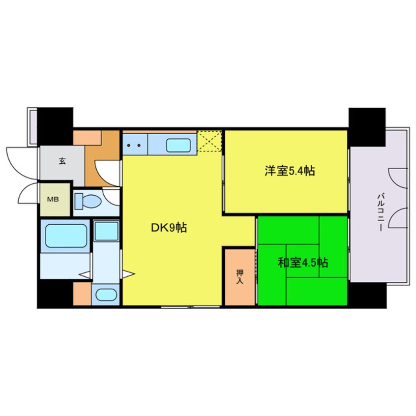 間取図 ライオンズマンション江戸堀第2