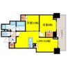 プラウドタワー梅田豊崎 2LDKの間取り