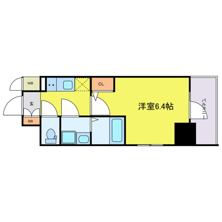 間取図 エスリード阿波座プライムコート