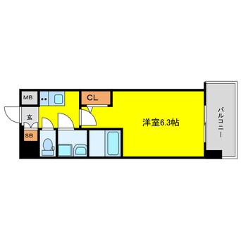 間取図 エスリードレジデンス大阪福島シティウエスト