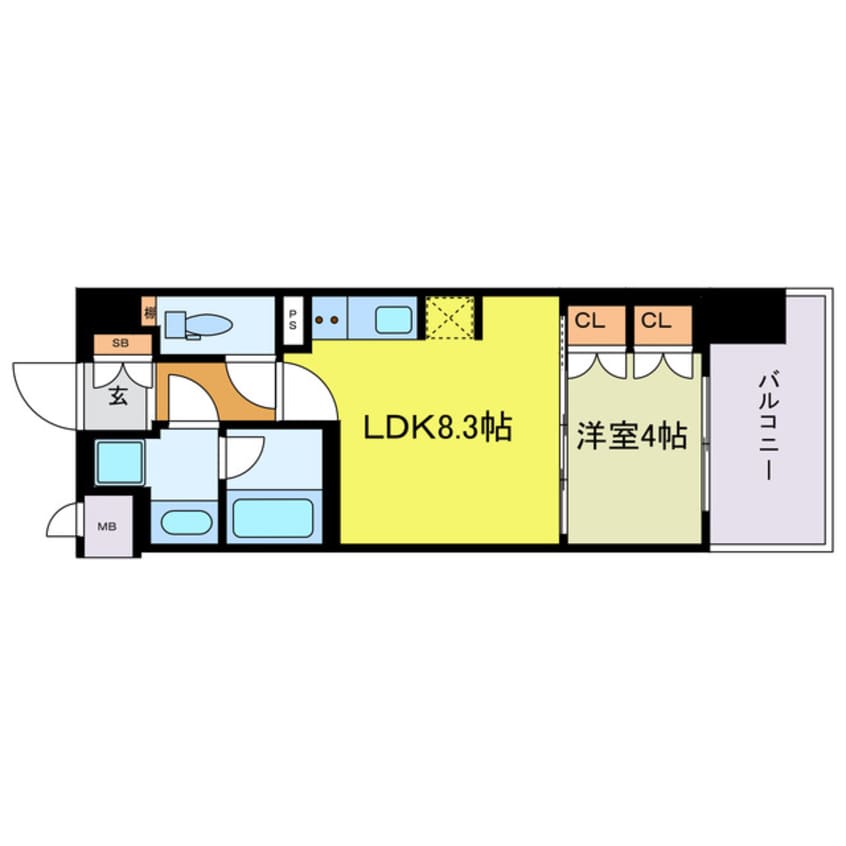 間取図 アーバンドルフ天満