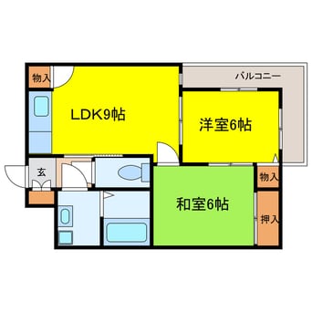 間取図 千舟リバービューマンション