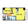 サンセール豊崎 1LDKの間取り
