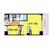 サンセール豊崎 1LDKの間取り
