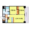 プレサンス海老江ジャルダン 2LDKの間取り
