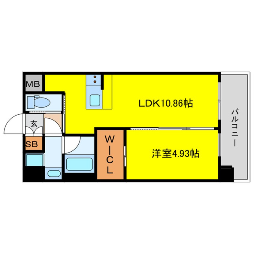 間取図 プレジオ天神橋ASIAN