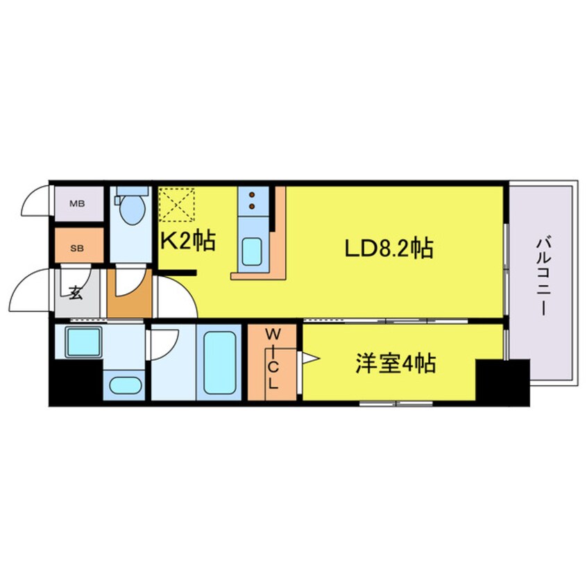 間取図 Metrosa京町堀