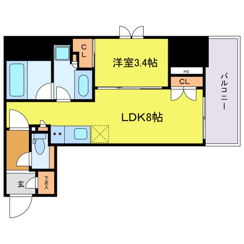 間取図 ルフォンプログレ堺筋本町タワーレジデンス