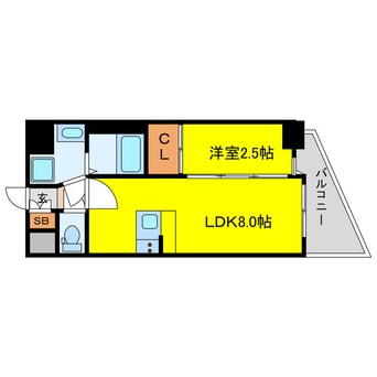 間取図 セレニテ天六ミラク