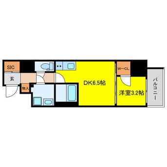 間取図 Metrosa谷町六丁目North