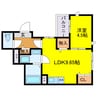 HGS KASHIMA 1LDKの間取り