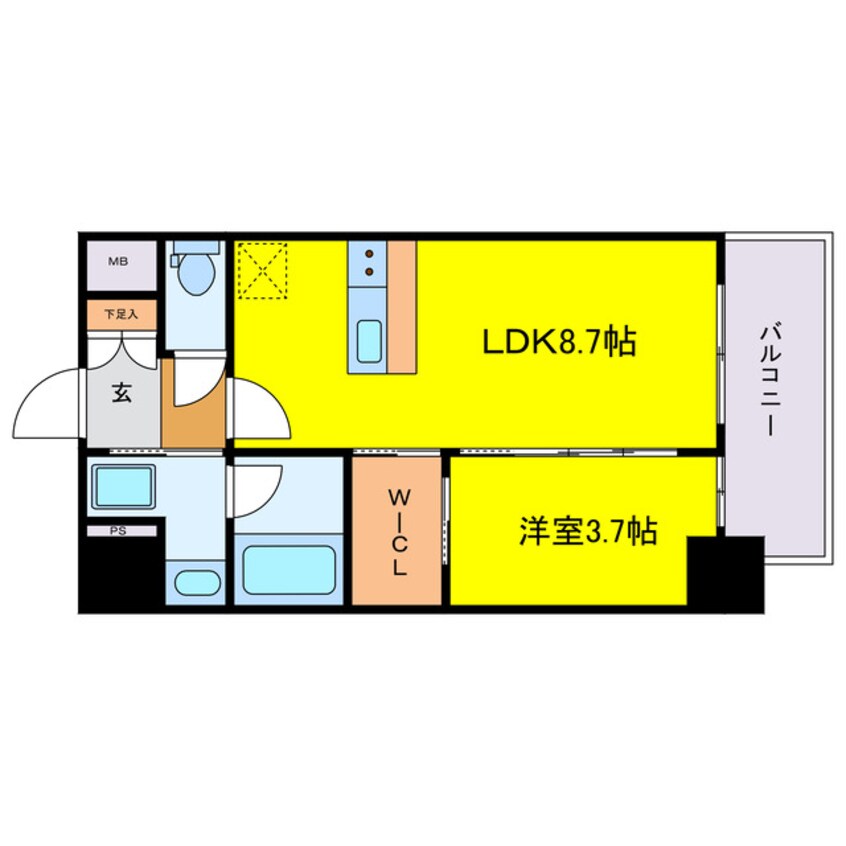 間取図 リヴェント福島