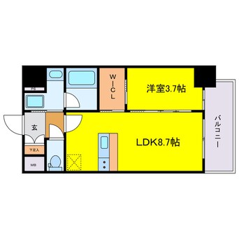 間取図 リヴェント福島