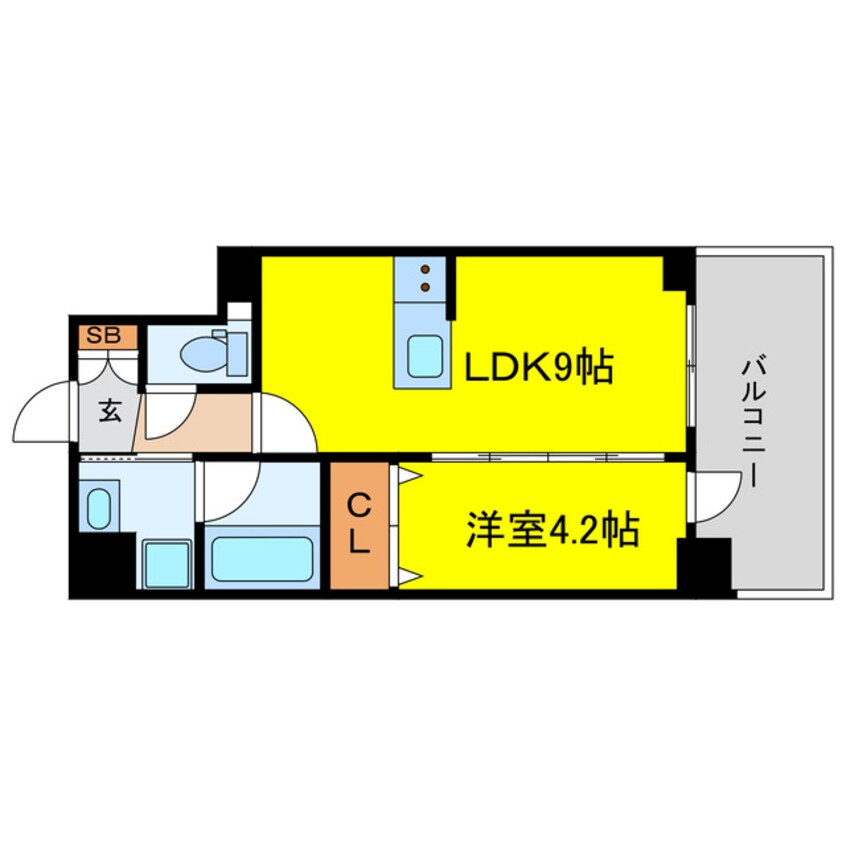 間取図 フロレシエンテ梅田北