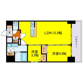 間取図 リヴェント福島野田