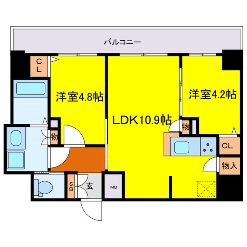 間取図 リヴェント福島野田