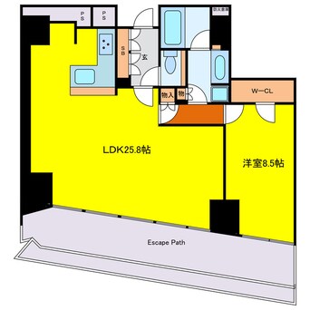 間取図 Brillia Tower 堂島