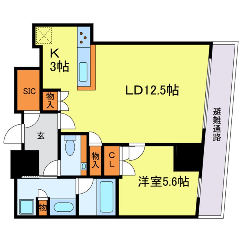 間取図 Brillia Tower 堂島