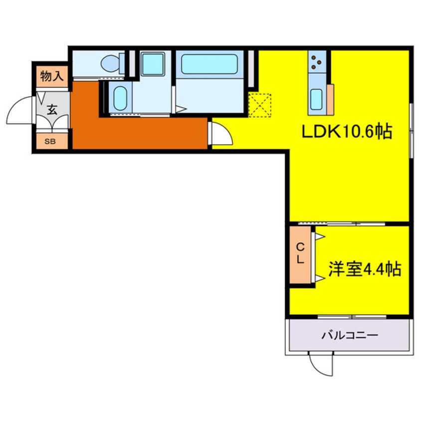 間取図 メルベーユ加島