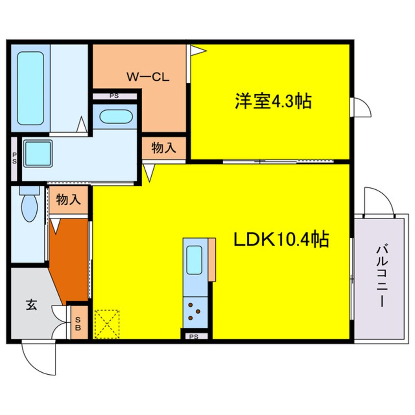 間取図 メルベーユ加島