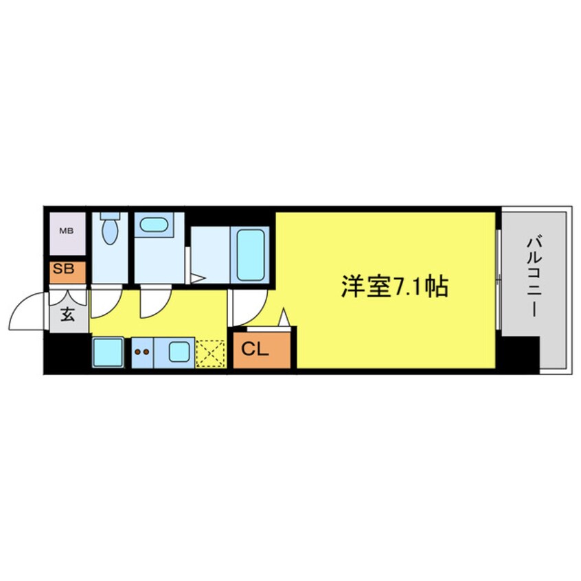 間取図 プレサンスOSAKA姫里エンファシス