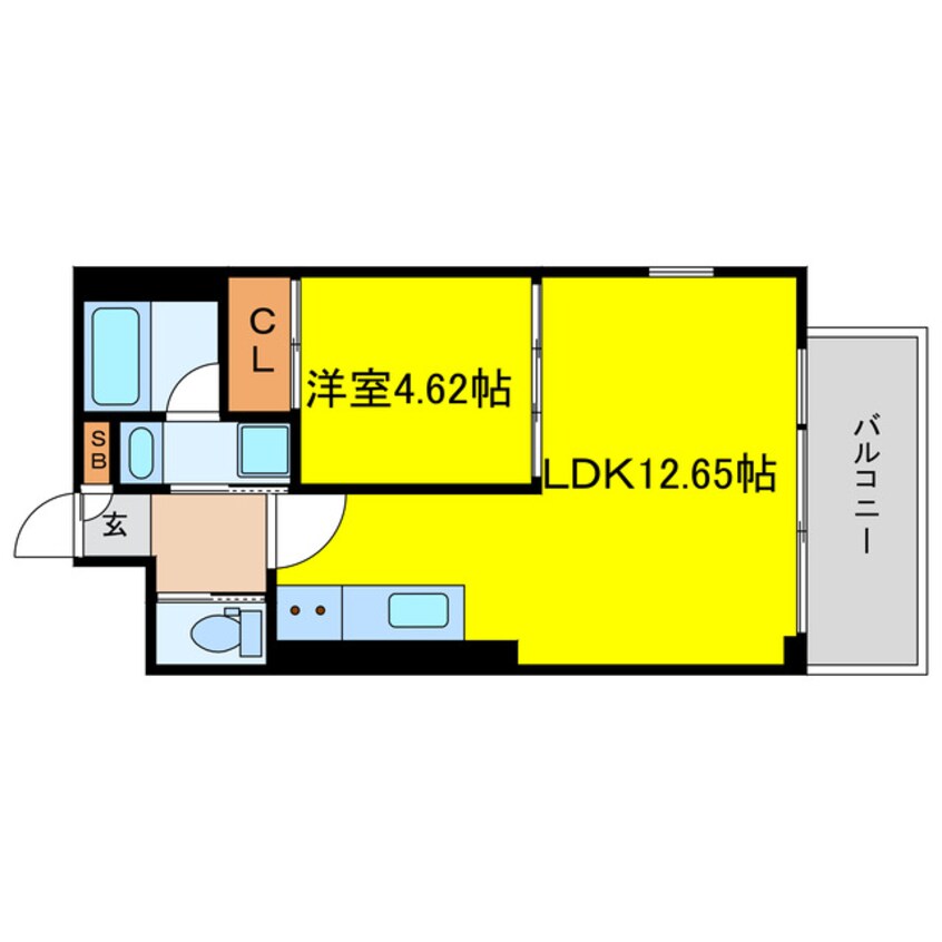 間取図 プレジオ弁天町