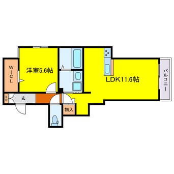 間取図 Brawhy聖天通