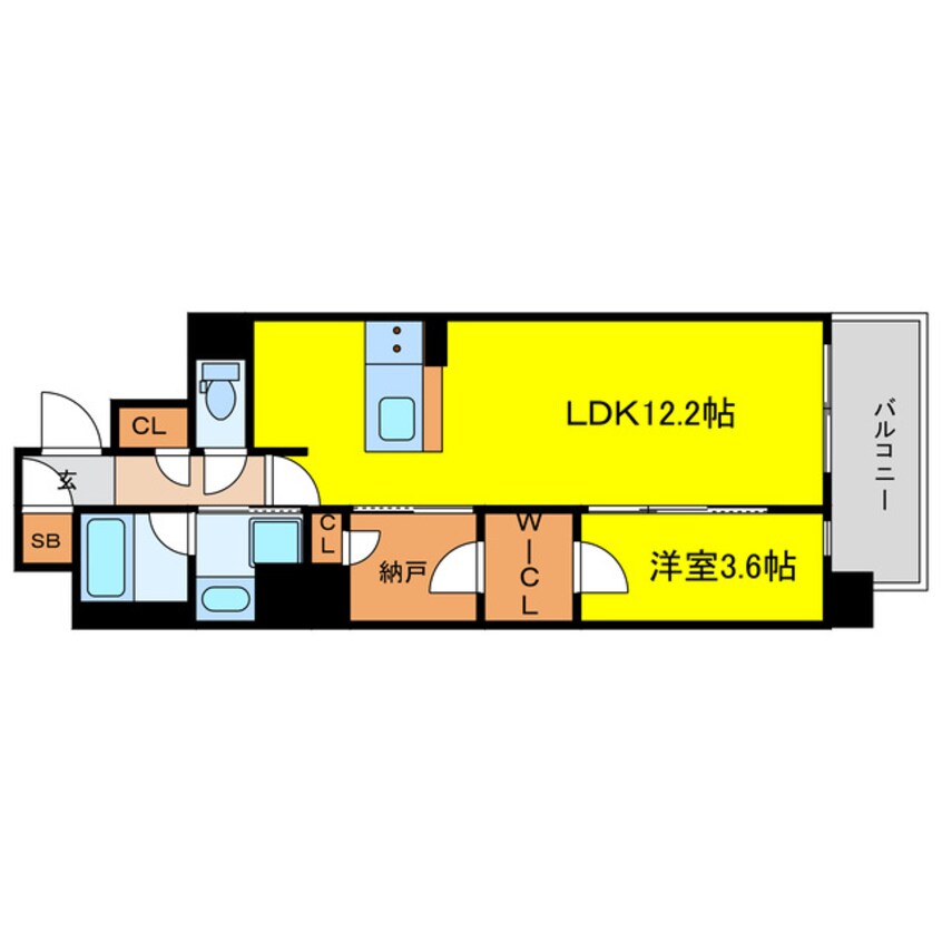 間取図 RJRプレシア南堀江