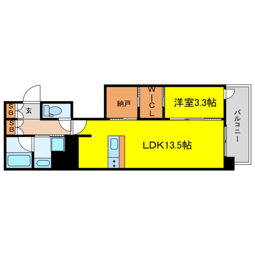 間取図 RJRプレシア南堀江