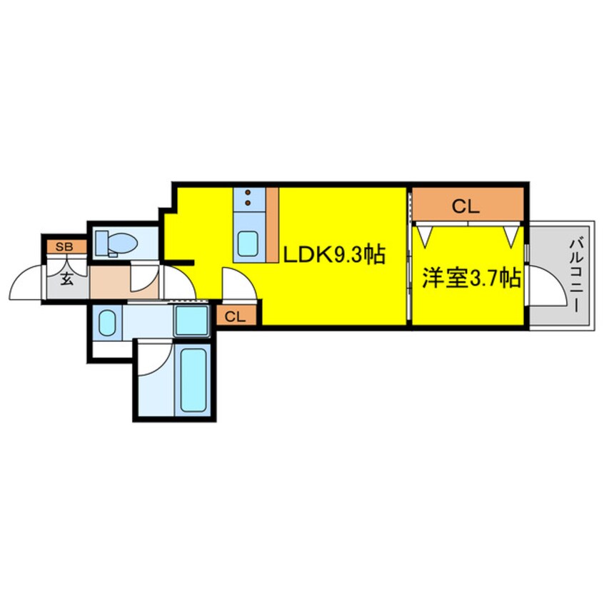 間取図 RJRプレシア南堀江