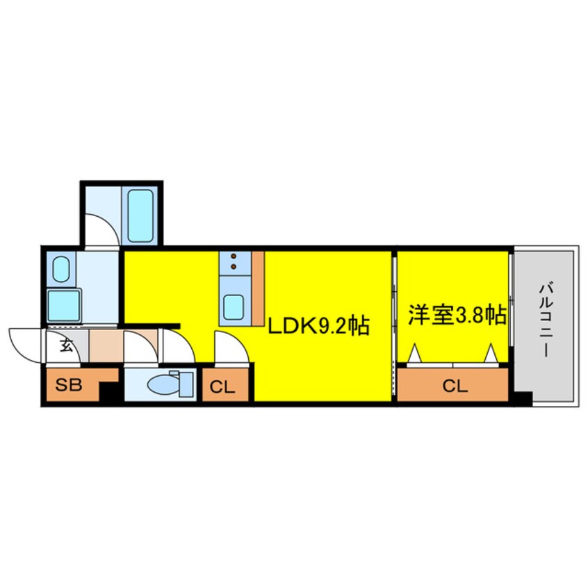 間取図 RJRプレシア南堀江