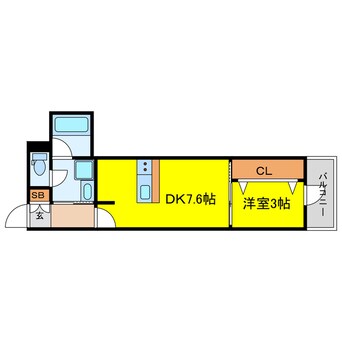 間取図 RJRプレシア南堀江