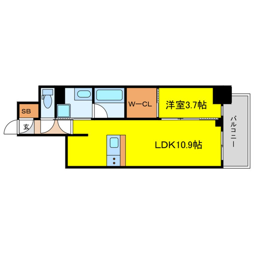 間取図 RJRプレシア南堀江