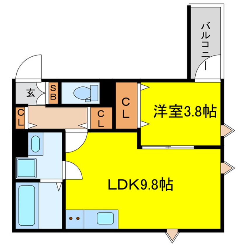 間取図 クレール塚本