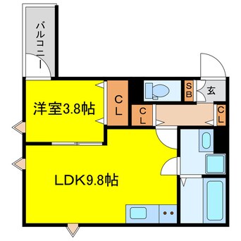 間取図 クレール塚本